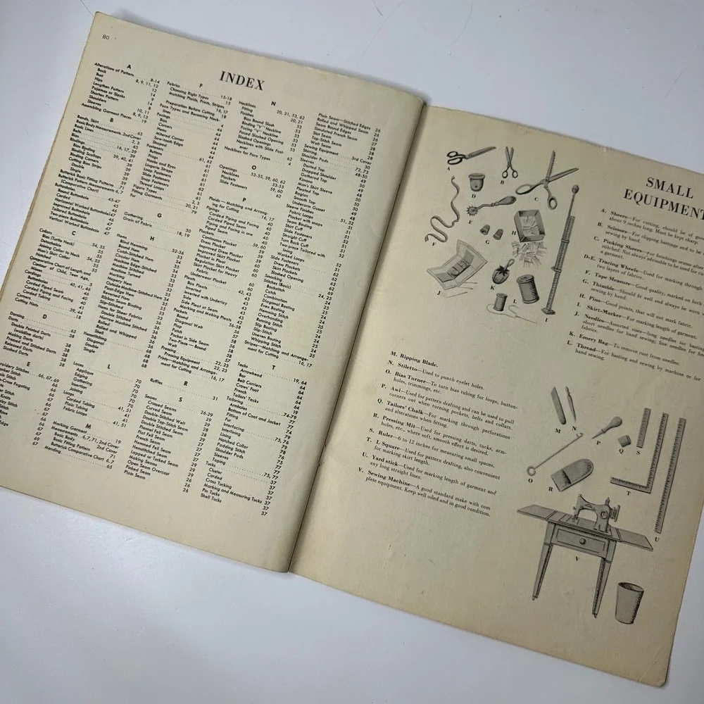 Vintage Butterick Dressmaking Book 1946 &‎ Simplicity Let Yourself Sew 1970s Lot